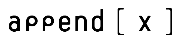 append[x] c.i.